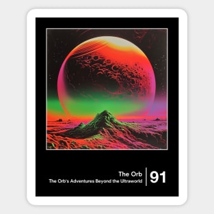 The Orb's Adventures Beyond the Ultraworld / Minimal Graphic Artwork Magnet